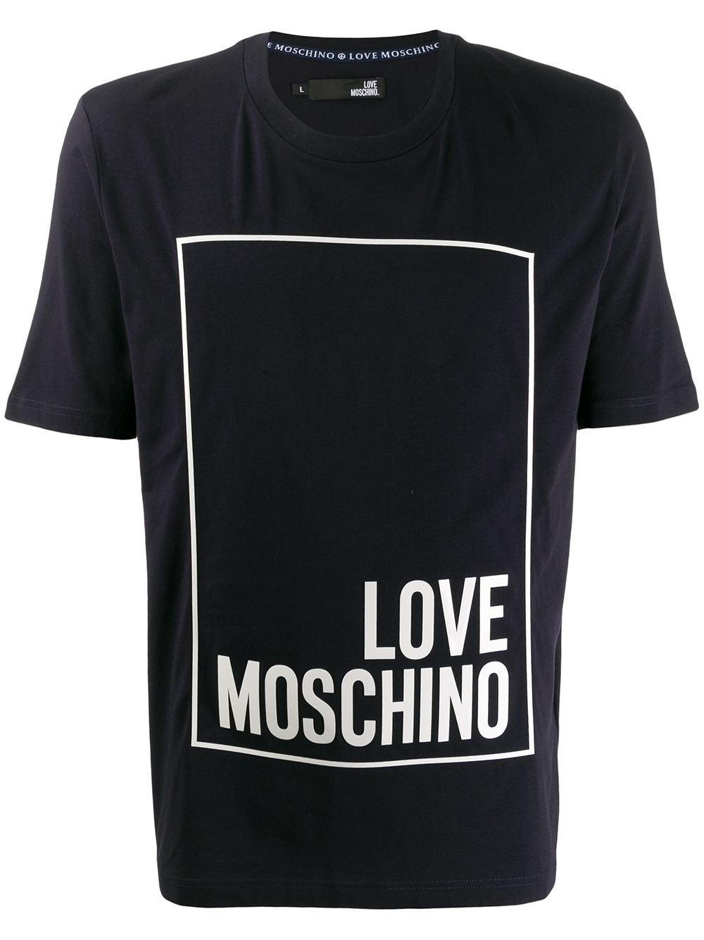 фото Love Moschino футболка свободного кроя с логотипом