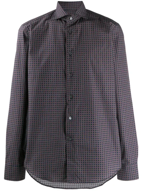 Dell'oglio geometric patterned shirt