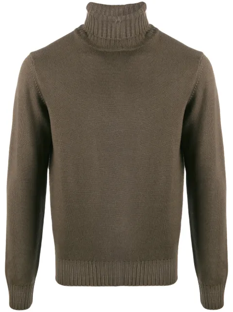 Dell'oglio Mastice ribbed roll-neck jumper