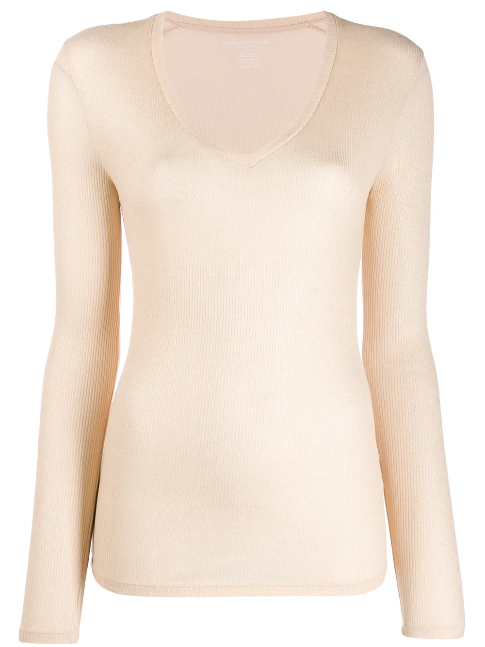 Majestic Filatures slim-fit ribbed knit top Majestic Filatures slim-fit ribbed knit top