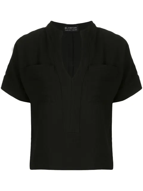 Olympiah Blusa Maggiolina com bolsos