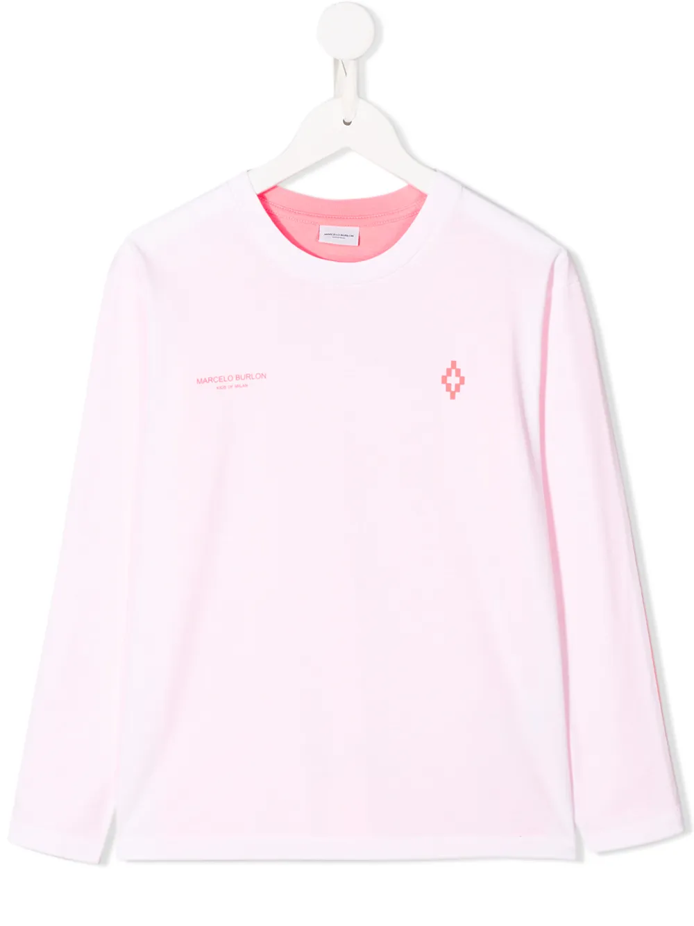 Marcelo Burlon County Of Milan Kids two-tone 'staff' sweatshirt Marcelo Burlon County Of Milan Kids two-tone 'staff' sweatshirt