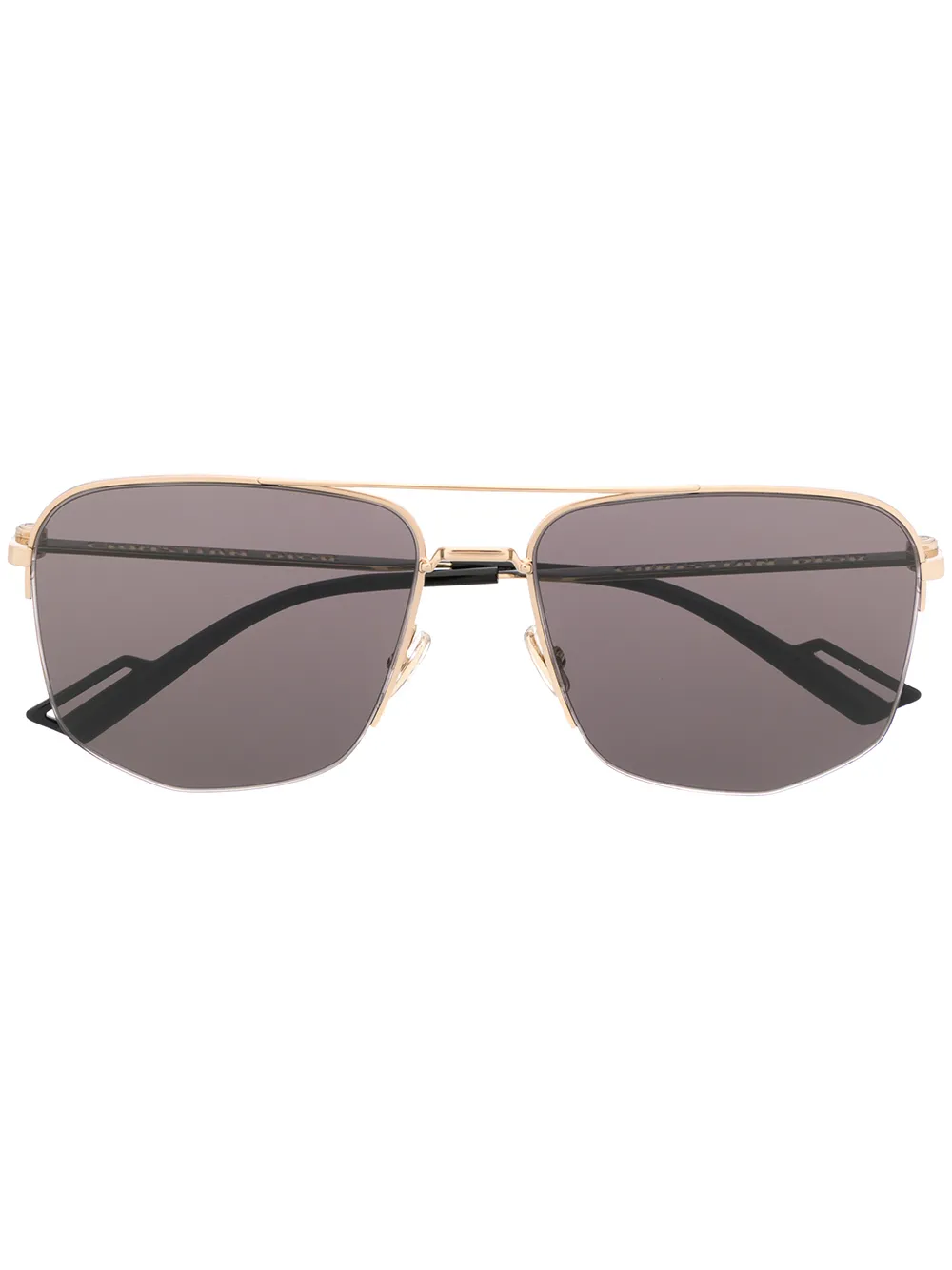 Dior Eyewear oversized double-bridge sunglasses - Gold