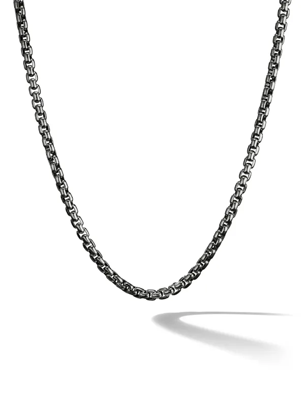 David Yurman ボックスチェーン ネックレス 22inch David Yurman Box Chain ネックレス 4.8mm スターリングシルバー