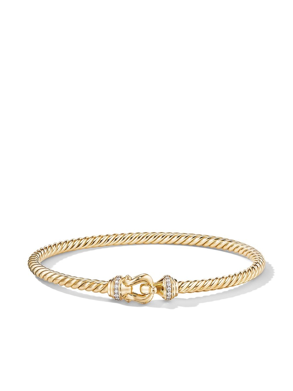 18kt yellow gold Buckle diamond bracelet