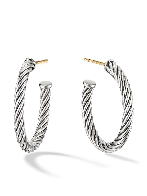 David yurman silver hot sale hoop earrings