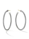 David Yurman sterling silver Cable hoop earrings