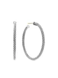 David Yurman sterling silver Cable hoop earrings