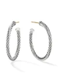 David Yurman sterling silver Cable hoop earrings