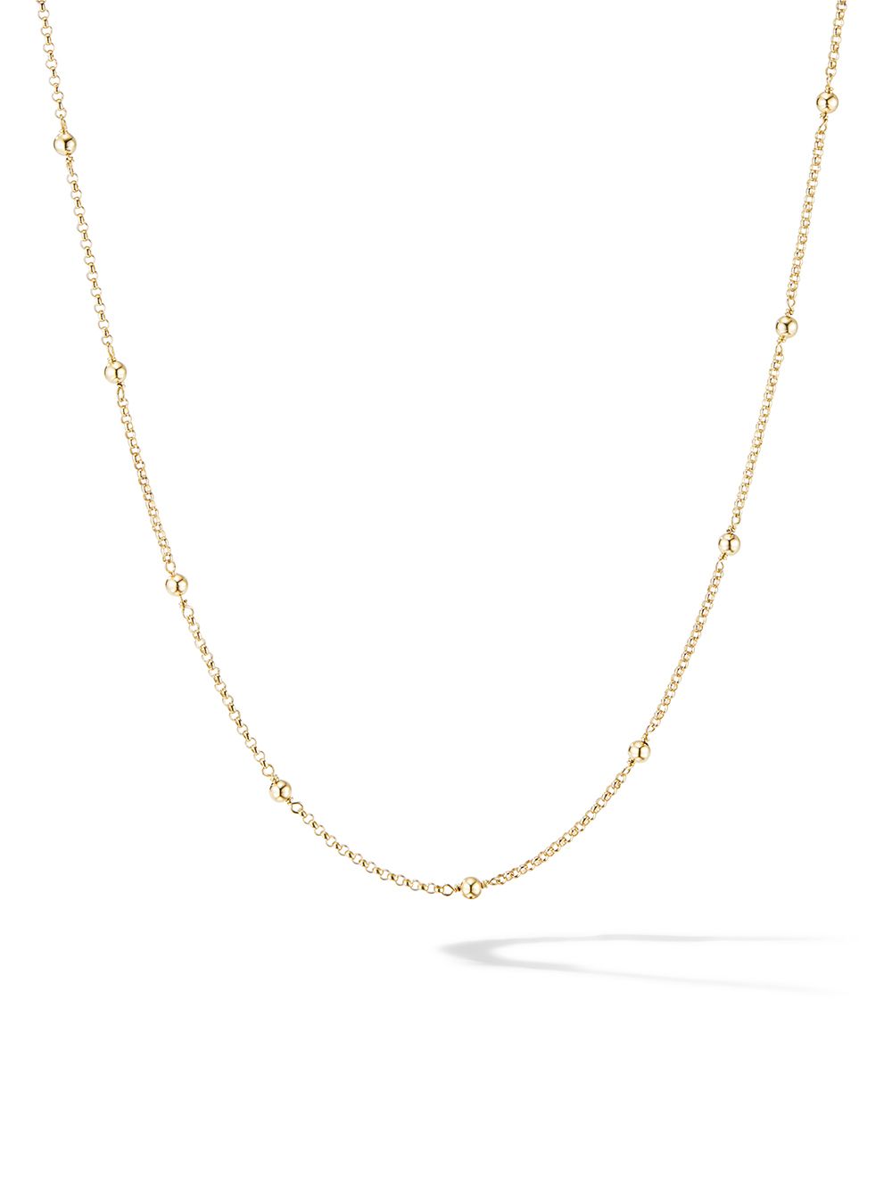 

David Yurman 18kt gold chain-link long-line necklace