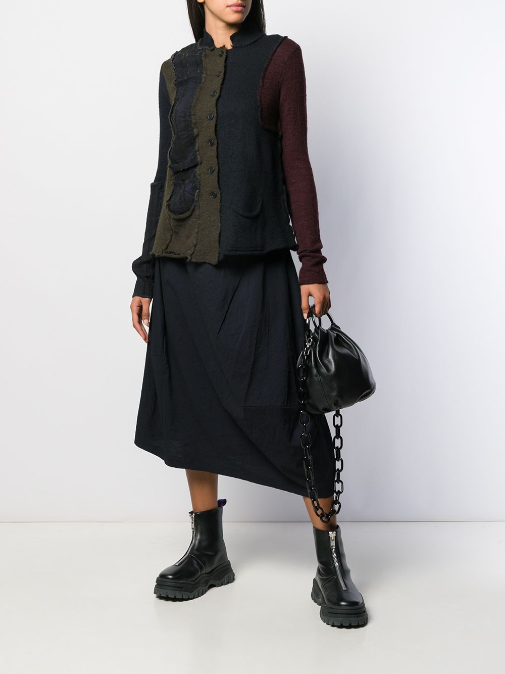 фото Rundholz Black Label contrast patchwork cardigan