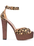Madison.Maison leopard print platform sandals - Brown