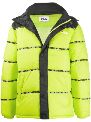 fila green puffer jacket
