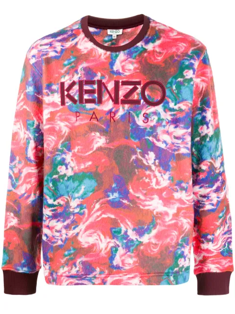 KENZO WORLD PRINT SWEATSHIRT