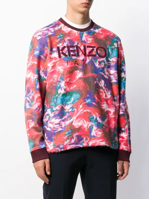 KENZO WORLD PRINT SWEATSHIRT