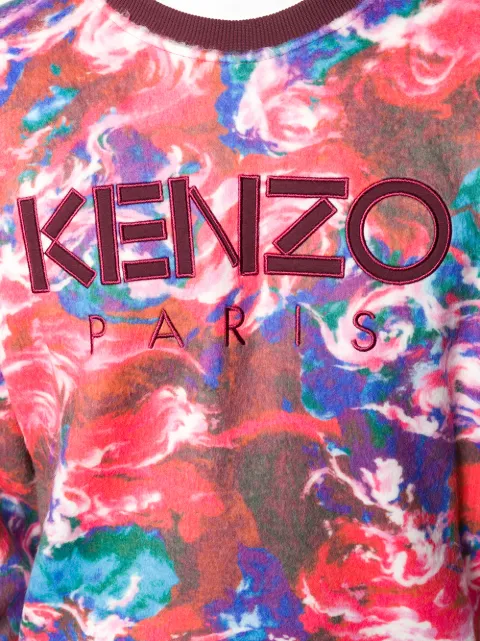KENZO WORLD PRINT SWEATSHIRT