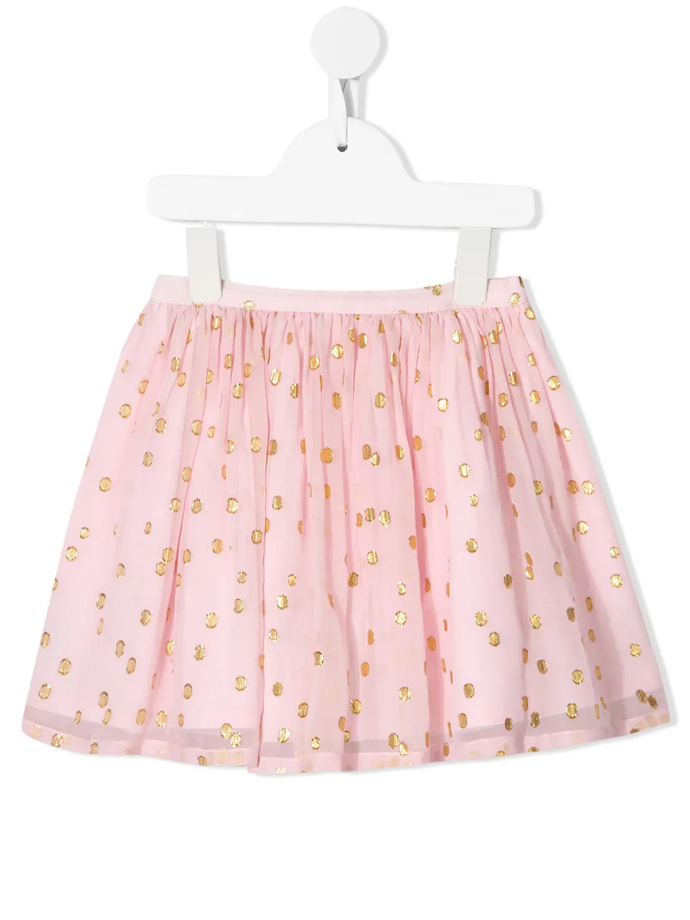 Velveteen юбка Jemima в горох с эффектом металлик