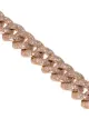 SHAY 18kt rose gold pavé diamond 8 inch link bracelet