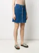 See by Chloé button down embroidered denim mini skirt