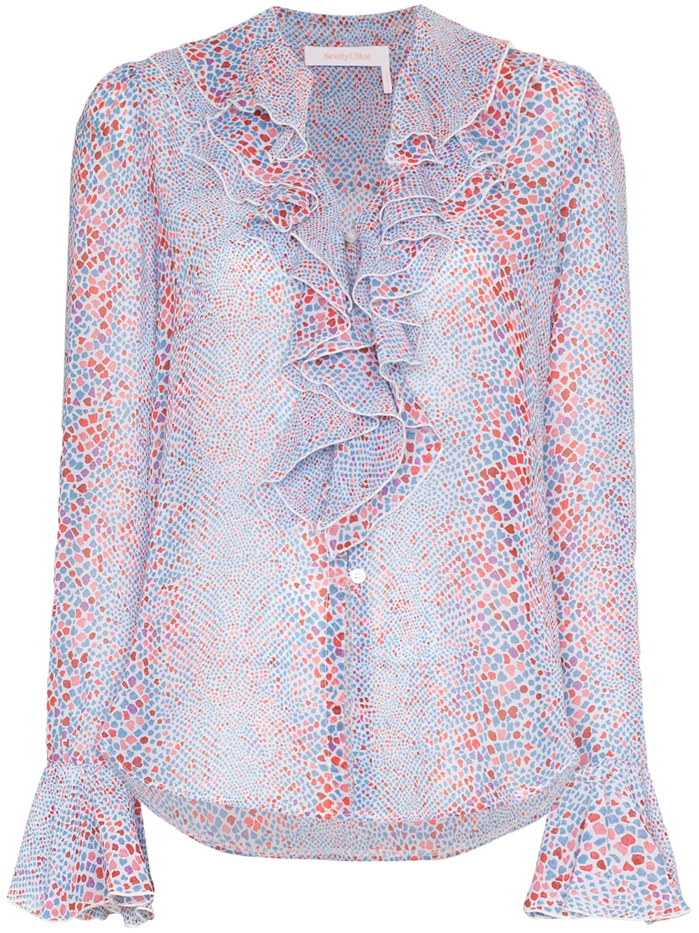 See By Chloé Bluse Mit Schlangenleder-Print GsZQJ eDqEM See By Chloé Bluse Mit Schlangenleder-Print GsZQJ eDqEM