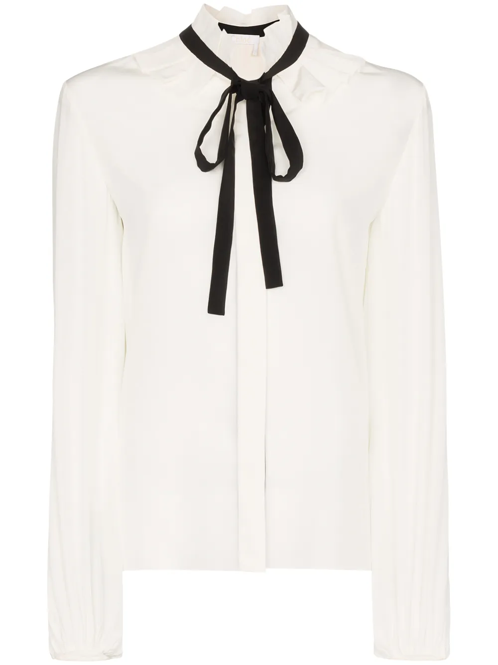 Chloé Seidenbluse Mit Schleifenkragen DIBzP ccSoS Chloé Seidenbluse Mit Schleifenkragen DIBzP ccSoS