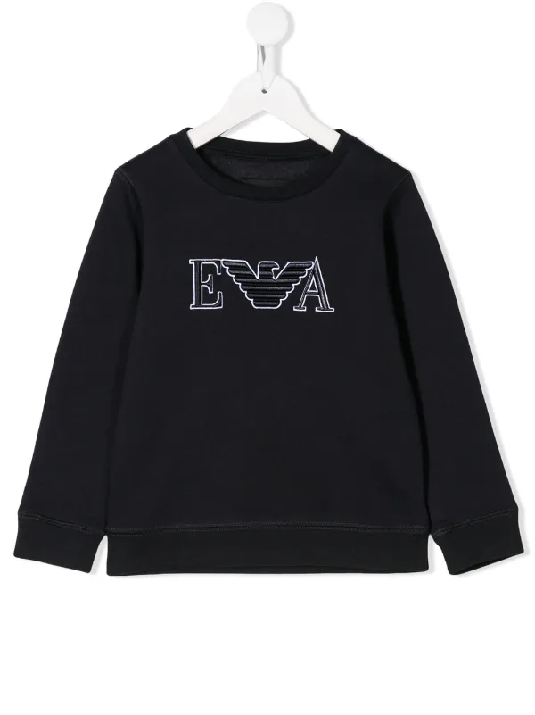 emporio armani all over print sweatshirt