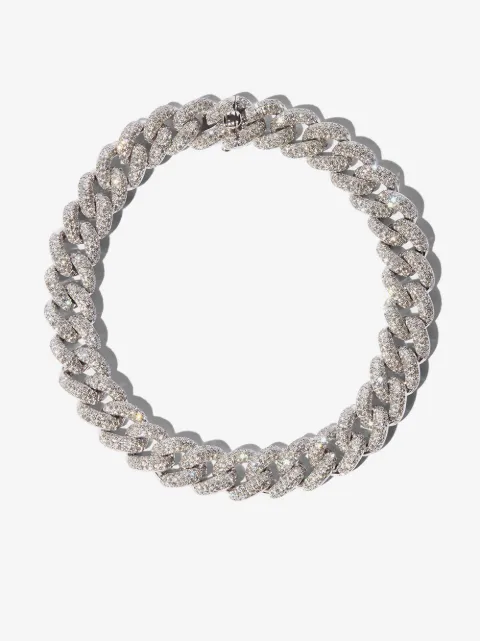 SHAY 18K white gold 8 inch pavé diamond bracelet