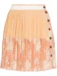 Image 1 of Chloé pleated floral-print silk mini skirt