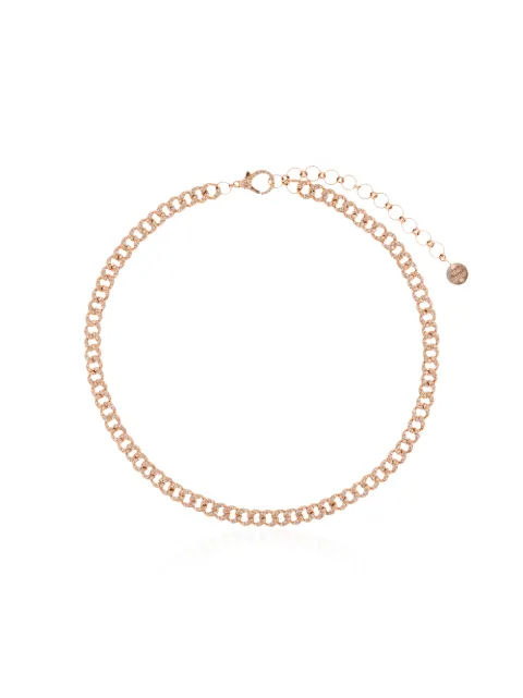 SHAY gargantilla mini en oro rosa de 18kt con diamantes