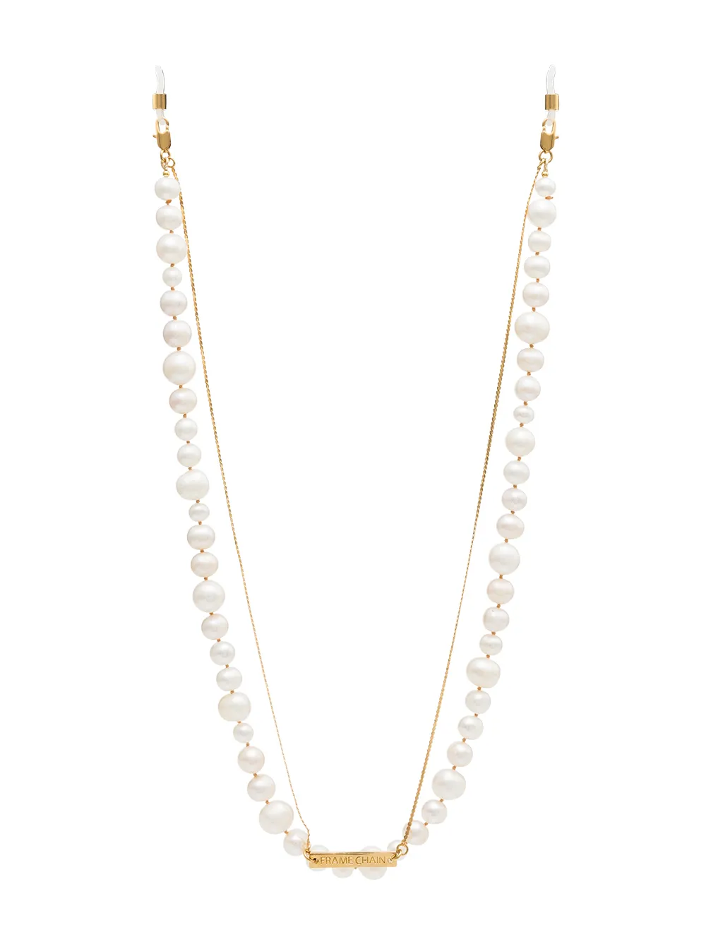 Frame Chain позолоченная цепочка для очков с жемчугом