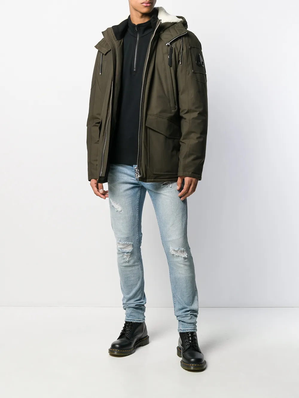Moose Knuckles Millstream logo patch jacket | Down Jackets | Image 2