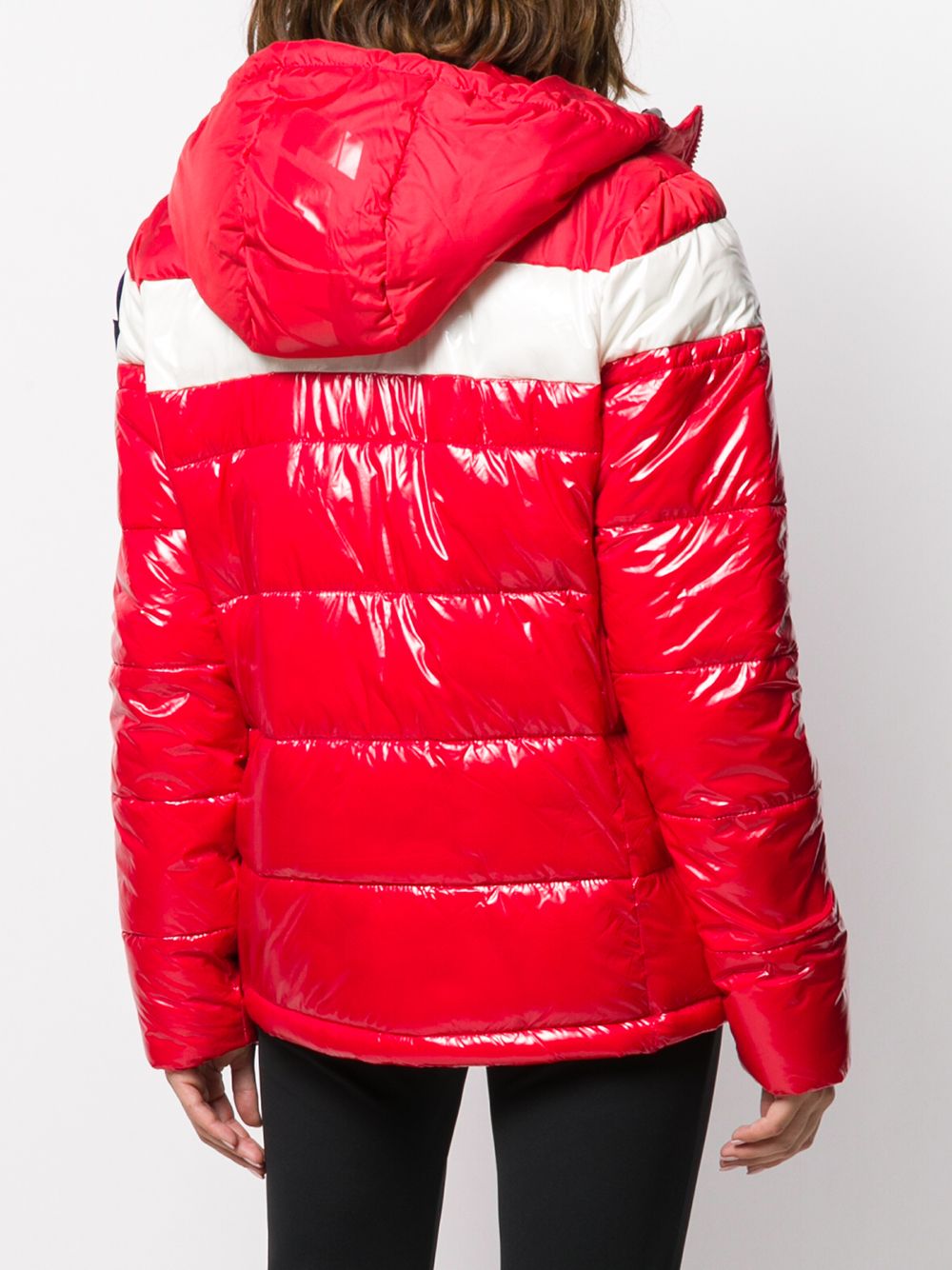 фото Invicta color-block hooded puffer jacket