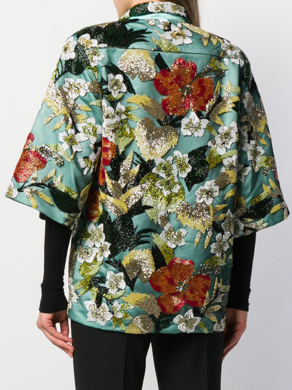 фото Richard quinn bead-embellished jacket