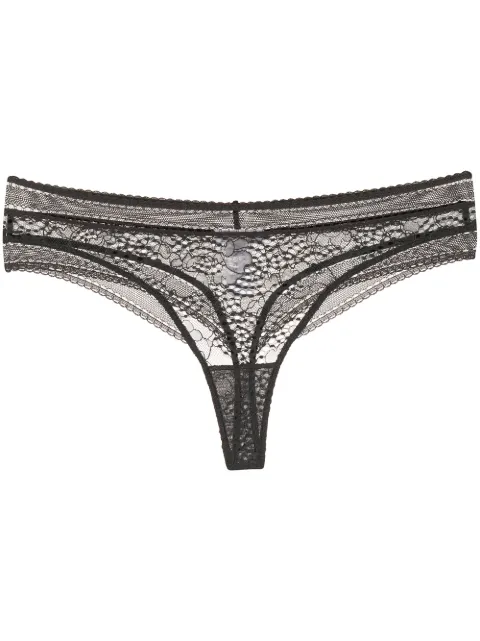 ERES tanga traslúcido de encaje