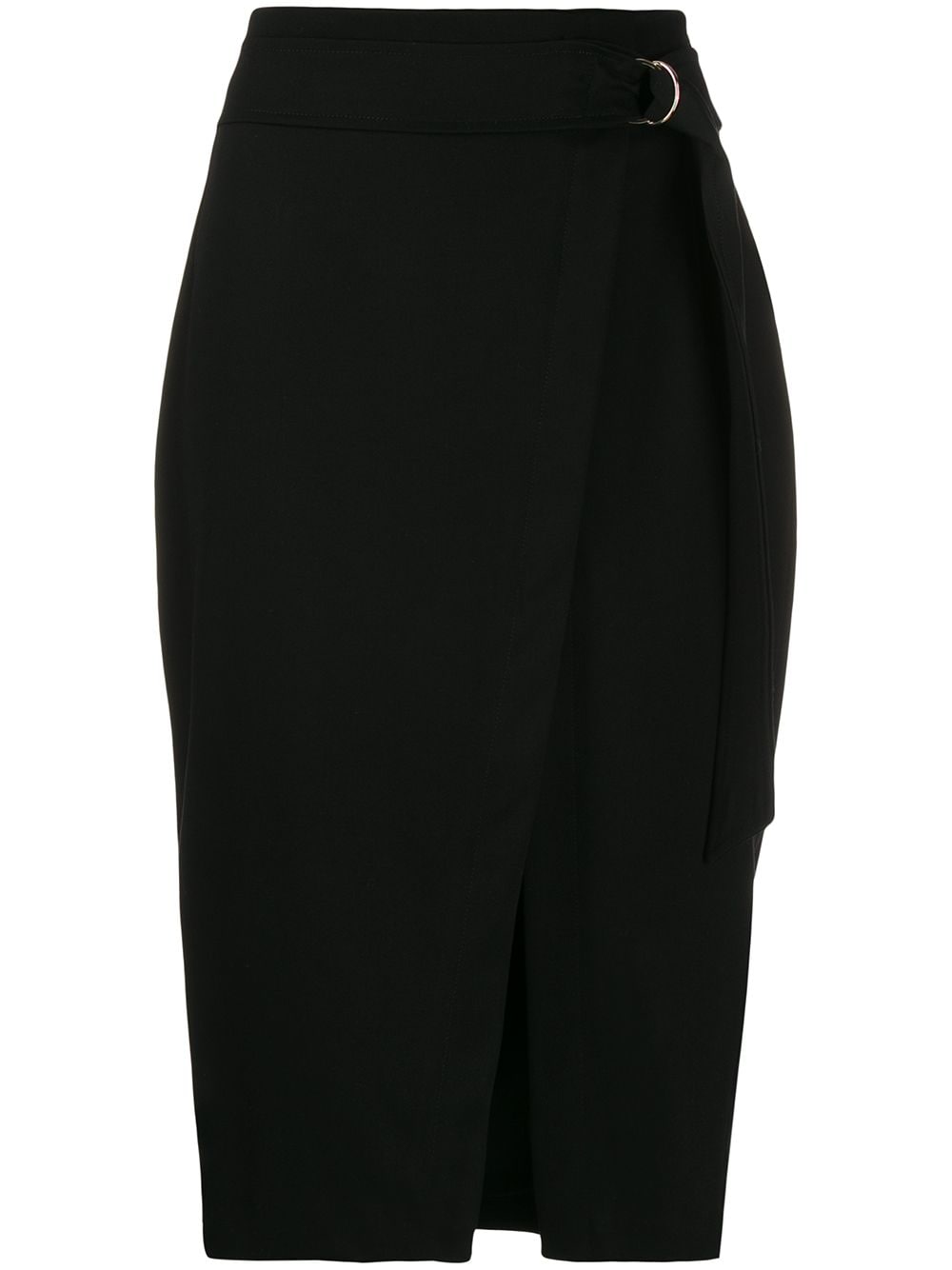 Liu •Jo Belted Pencil Skirt In Black | ModeSens