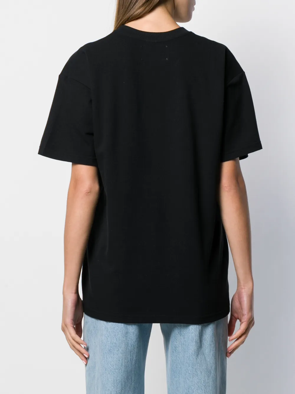 Alberta Ferretti T-shirt met tekst Zwart