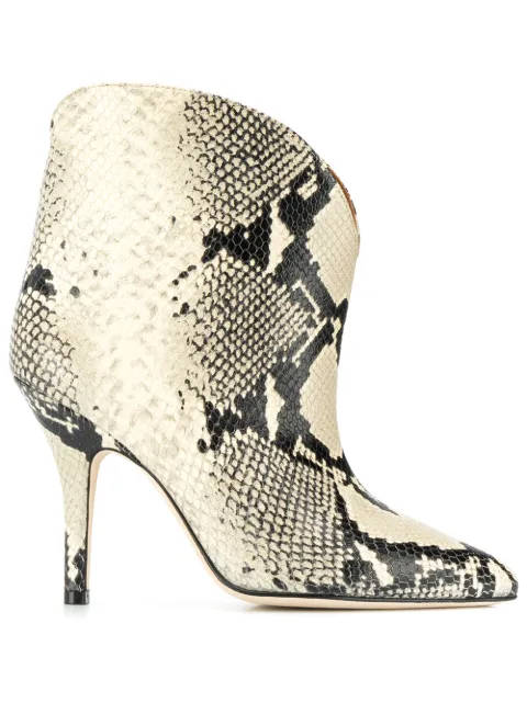 paris texas snake print ankle boot