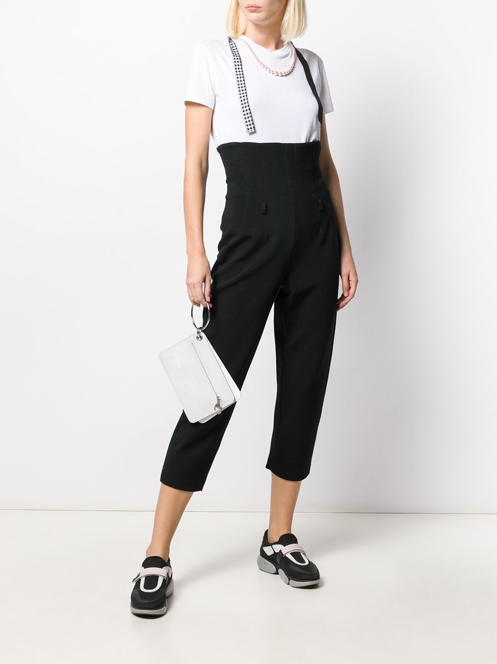 Comme Des Garçons Pre-Owned Cropped broek - Zwart