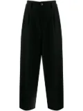 Comme Des Garçons Pre-Owned 1980s straight cropped trousers - Black