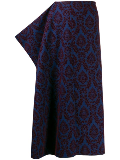 Comme Des Garcons 1996 brocade midi skirt Women