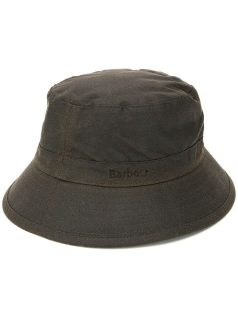 Barbour - stitch detail bucket hat