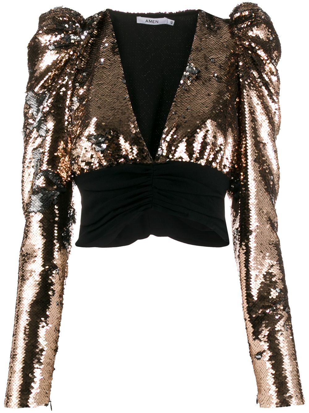 фото Amen cropped sequin blouse