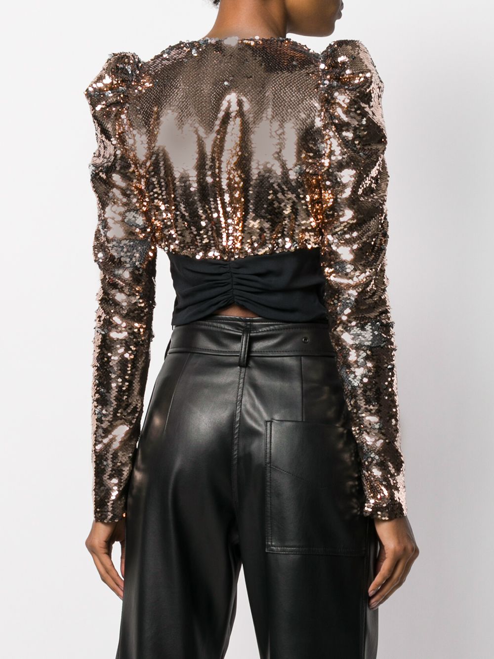 фото Amen cropped sequin blouse