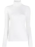 Majestic Filatures knitted turtle neck top - White