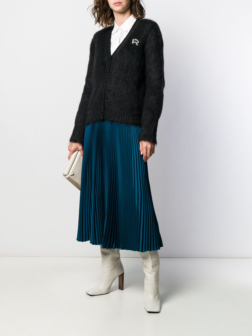 фото Rochas embellished monogram cardigan