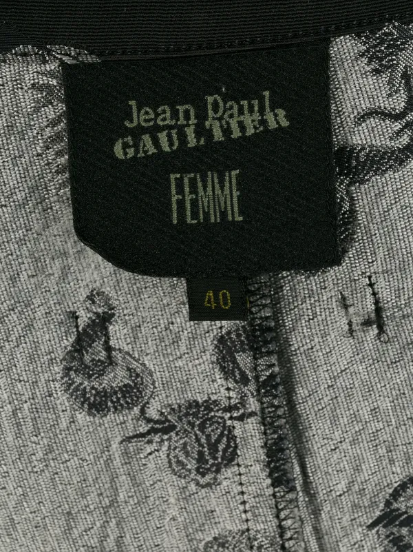 Jean Paul Gaultier Pre-Owned 1994 ジャカード シャツドレス 通販