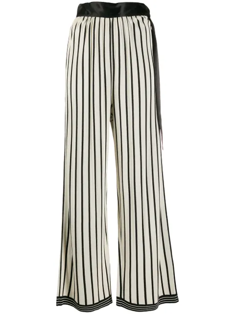 Jean Paul Gaultier Pre-Owned pantalones palazzo a rayas 1988