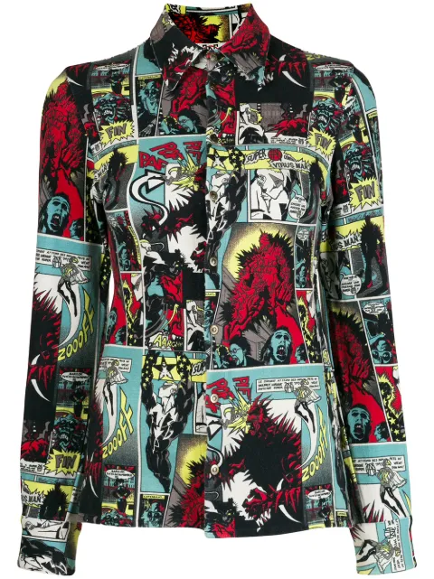 Jean Paul Gaultier Pre-Owned 1995 cartoon print shirt