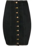 Jean Paul Gaultier Pre-Owned 1992 denim corset skirt - Black