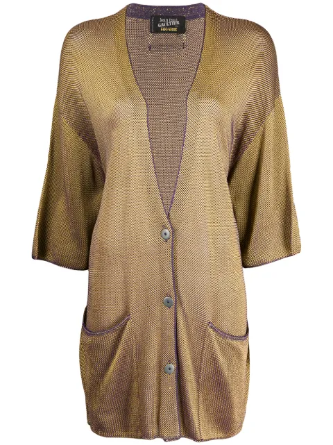 Jean Paul Gaultier Pre-Owned cárdigan tejido cambiante 1985
